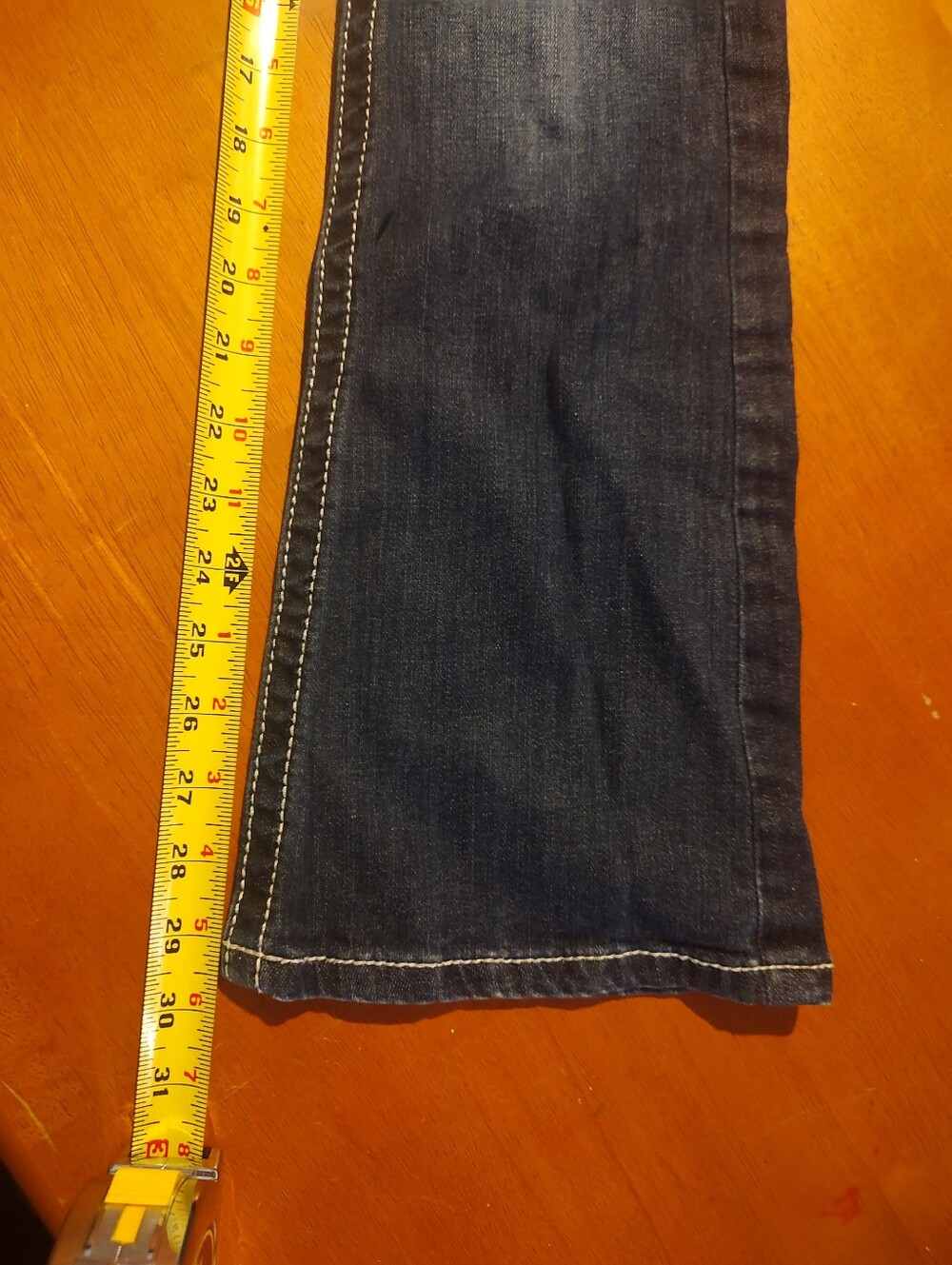 🏵️Ariat Mid Rise Boot Embroidered Dark Wash Jeans 25 Short - Picture 14 of 14